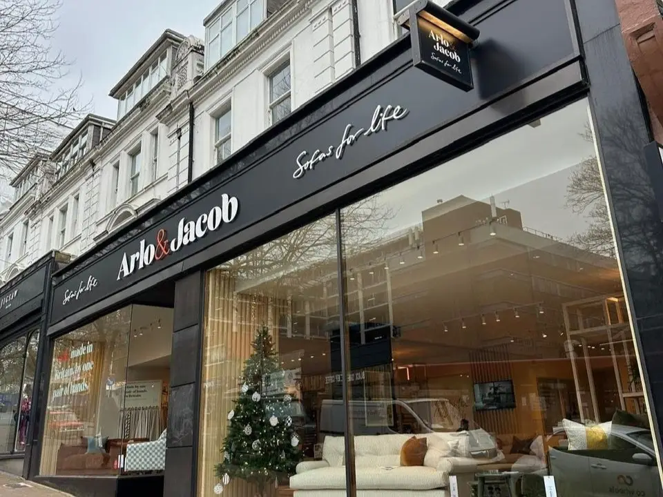 The front of the Arlo & Jacob showroom in Tunbridge Wells