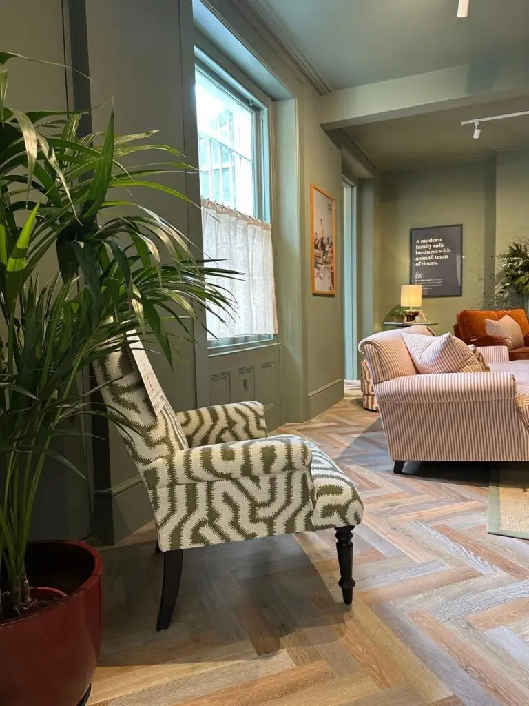 An area of the showroom showing Karndean luxury vinyl tiles