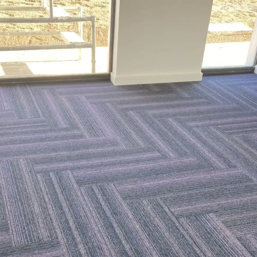 Carpet tiles in office block in Rugby
